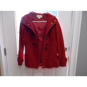 Michael Kors Full Zip Wool Blended Peacoat